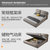 曲尚（Qushang）真皮床现代简约主卧1.8米双人床北欧1.5米软包床轻奢婚床(真皮床+5D乳胶床垫+床头柜*2 1800*2000)第3张高清大图