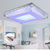 雷士照明 led吸顶灯方形客厅卧室水晶灯现代简约灯具EVX9007(30W)第2张高清大图