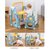 儿童画板涂鸦家用写字板磁性画架白板宝宝座椅塑料收纳绘本书架(【组合八】龙猫画板桌面+椅子【格陵兰绿】 默认版本)第2张高清大图
