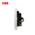 ABB开关插座面板无框轩致系列雅典白墙壁86型插座面板五孔带开关带灯AF226第4张高清大图