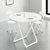TIMI 现代折叠桌椅 家用小户型折叠桌 阳台桌椅(白色 60方桌一桌四椅)第6张高清大图