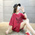 短袖T恤女2022夏季宽松中长款印花女装大码韩版半袖上衣打底衫女(红色 M)第5张高清大图