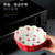 日式餐具陶瓷水果沙拉碗可爱ins网红创意面碗家用樱桃甜品碗烤碗(7寸水果碗小熊款送叉子 默认版本)第5张高清大图
