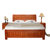 斯蒂朗 B22 中式实木床 现代简约家具 海棠色原木色 多色可选(1.8米单床（颜色下单备注）)第5张高清大图
