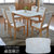 木巴北欧餐桌椅组合现代简约钢化玻璃饭桌一桌四椅六椅组合(CZ201+YZ402(一桌四椅） 默认)第2张高清大图