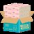 良布（DELL BOO）猫系列30包本色抽纸整箱装（新疆西藏内蒙古加邮费发货）(粉红色)第2张高清大图