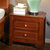 皮耐迪 现代中式 橡木实木床头柜 床边柜 储物柜(柚木色)第3张高清大图