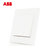 ABB开关插座面板套装永致系列白色五孔插座86型二三极墙壁电源插座开关面板套餐合集(三位双控)第3张高清大图