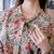Mistletoe2017秋季新款韩版女装宽松印花上衣荷叶边系带长袖T恤(浅黄色 XL)第4张高清大图