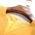 VEGININA 时尚v领短款一步裙纯色修身中腰连衣裙 9970(黄色 XL)第4张高清大图