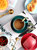 欧式小奢华创意描金咖啡杯碟套装陶瓷家用下午茶具咖啡器具配杯架(六杯六碟六勺U形金色杯架 默认版本)第2张高清大图