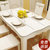 古宜 G502小户型长方形现代简约时尚餐桌椅组合白色烤漆餐厅大理石实木餐桌子饭桌(1.2*0.7米一桌4椅(牛角镂空椅)第3张高清大图