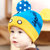 婴儿帽子秋冬季0-3-6-12个月男女宝宝帽子韩国儿童小孩毛线帽套头帽1-2岁(藏青色)第4张高清大图