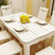 古宜 G502小户型长方形现代简约时尚餐桌椅组合白色烤漆餐厅大理石实木餐桌子饭桌(定制颜色)第3张高清大图