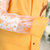 学生儿童雨衣 带书包位男女宝宝防水加厚雨披小孩卡通图案雨披充气帽檐229(橙色蜜蜂)(XL(身高130cm-140)第5张高清大图