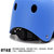 头盔轮滑头盔骑行头盔儿童滑板头盔户外运动(蓝色 儿童)第5张高清大图