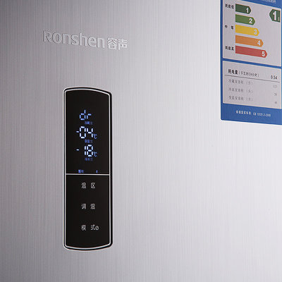 容声(ronshen) BCD-211YM/DSA 211升L 三门冰箱(银色) 一级能效电脑控温