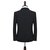 莱诗伯特   纯色男士商务西装修身正装职业婚礼西服套装6601(黑色 170)第3张高清大图