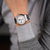 TISSOT天梭手表力洛克系列男表自动机械白盘钢带男士手表T41.1.483.33第4张高清大图