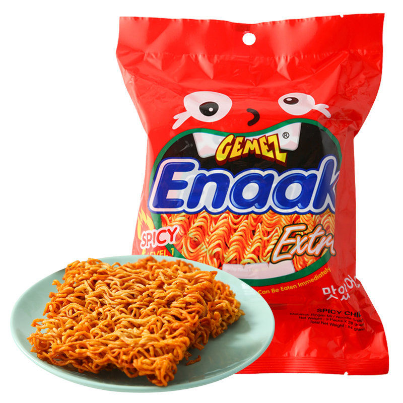 gemezenaak小鸡干脆面辣味整箱28g24包抖音网红零食小吃小鸡面28g24包