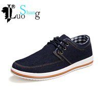洛尚LSQ630  夏季新款时尚低帮系带潮鞋 韩版男士休闲鞋青春潮流板鞋(深蓝色 44)