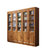 亚格林  中式 实木书柜带门自由组合3 4 5 6门中式书橱带玻璃门(海棠色 二门)第5张高清大图