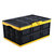 车载折叠收纳箱储物箱 家用车载多功能后备箱车用置物箱整理箱(黑黄色（30L） 版本)第5张高清大图