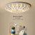 现代圆形led吸顶灯 个性创意奢华新款客厅卧室房间灯(80cm 白光)第2张高清大图