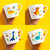 福耐康 可爱恐龙陶瓷水杯茶杯 儿童马克杯牛奶杯咖啡杯(黄色剑龙)第4张高清大图