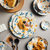 舍里 繁花日式家用陶瓷餐具网红创意碗碟组合套装饭碗汤碗菜盘子(3.7寸花边味碟 默认版本)第3张高清大图