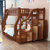 木巴家具 全实木儿童床上下铺木床双层床两层高低床子母床多功能组合带衣柜(1.5米梯柜+衣柜款C570)第2张高清大图