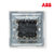 ABB开关插座面板由艺系列白色86型三位单控/三联开关AU10353-WW第4张高清大图