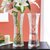 银柳专用花瓶加厚大号花瓶玻璃透明客厅摆件水培植物富贵竹百合插(30六角款（斜纹+梅花）)第2张高清大图