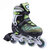 美洲狮（COUGAR）小孩溜冰鞋儿童全套装可调小孩轮滑鞋旱冰鞋男女(绿色套装+包 L（可调37-41）)第4张高清大图