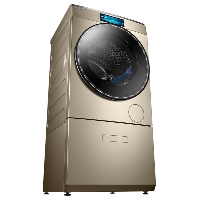 小天鹅littleswanbvl2d120tg612公斤滚筒洗衣机比佛利摩卡金