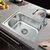 不锈钢水槽单槽套餐小单槽带支架 厨房洗菜盆碗 池 手盆 单盘包邮(38X33套餐一)第4张高清大图
