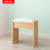 一米色彩 实木化妆凳北欧梳妆小凳子家用板凳卧室妆凳简约椅子(深灰色布艺凳面 小方凳)第4张高清大图
