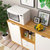 物植 厨房餐边柜简易橱柜 LM-05(90cm加勒比松木色)第5张高清大图