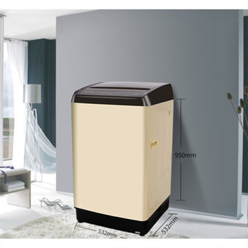 Hisense/海信 XQB80-H6356DG 8公斤变频智能洗衣波轮全自动洗衣机(香槟金)