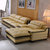 佳宜居 皮沙发 优质中厚牛皮 客厅沙发转角储物皮艺沙发组合 T600(浅黄色 脚踏)第2张高清大图
