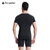 男士PRO紧身运动健身跑步 弹力排汗速干衣服短袖衫T恤tp8011(浅灰色 2XL)第3张高清大图