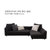 爱依瑞斯（ARIS） 现代简约布艺可拆洗沙发 客厅转角布沙发组合 WFS-32(黄色 扶位+踏位)第4张高清大图