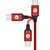 CHOSEAL/秋叶原 Type-C手机数据充电线数据传输线接头线USB充电器电源线 2米 红色 QS6801RT2第4张高清大图