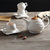 欧式咖啡杯礼品套装 高档结婚咖啡具陶瓷 纯白极简约下午茶具茶杯(飞跃 套装 16件)第3张高清大图
