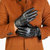男士保暖手套 韩版修手保暖自行车手套户外骑行男皮质手套第5张高清大图