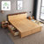 诱居 床 时光极简北欧实木床 拼色现代简约1.8米双人床 主卧卧室1.5m经济型原木家具(1.5米 床+床头柜*2)第4张高清大图