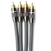 CE-LINK 2042 红白音频连接线（24K镀金端子 高密度无氧铜导体 隔离电磁干扰 ）2米 灰色