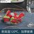 日式金边耐热透明玻璃碗网红ins风沙拉碗家用水果碗创意水果盘子(大号透明2只+送4个叉子)第2张高清大图