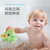 婴儿洗澡玩具戏水儿童手动喷水恐龙宝宝室内游泳男孩女孩抖音同款(红色)第3张高清大图