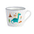 福耐康 可爱恐龙陶瓷水杯茶杯 儿童马克杯牛奶杯咖啡杯(浅蓝腕龙)第3张高清大图